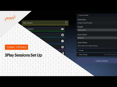 Tuesday Tutorial : 3Play Sessions Set Up