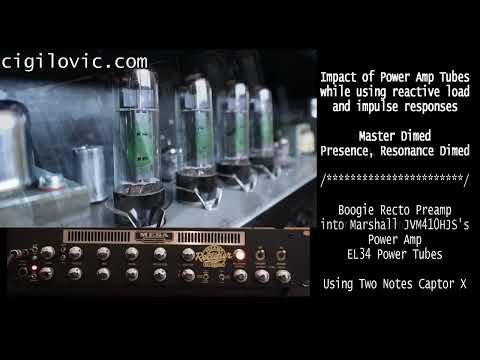 The Impact of Power Amp Tubes While Using Reactive Loads