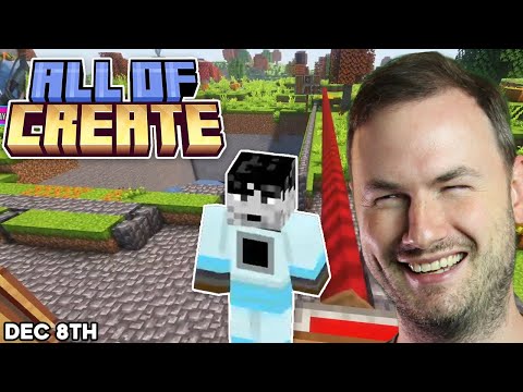 Sips' Big Ole Mining Machine - Minecraft: All of Create HARDCORE! Run 1