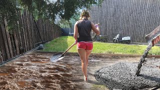 Girl wants TO GET out of DIRT, so I Build Her an Amazing DRIVEWAY