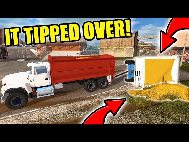 WE TIPPED THE GRAVITY WAGON | FARMING SIMULATOR 2017 | EP #14