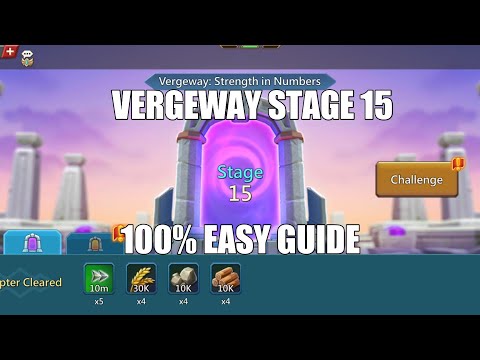 Lords mobile Vergeway Stage 15|Vergeway Strength In Numbers Stage 15 Easiest Guide