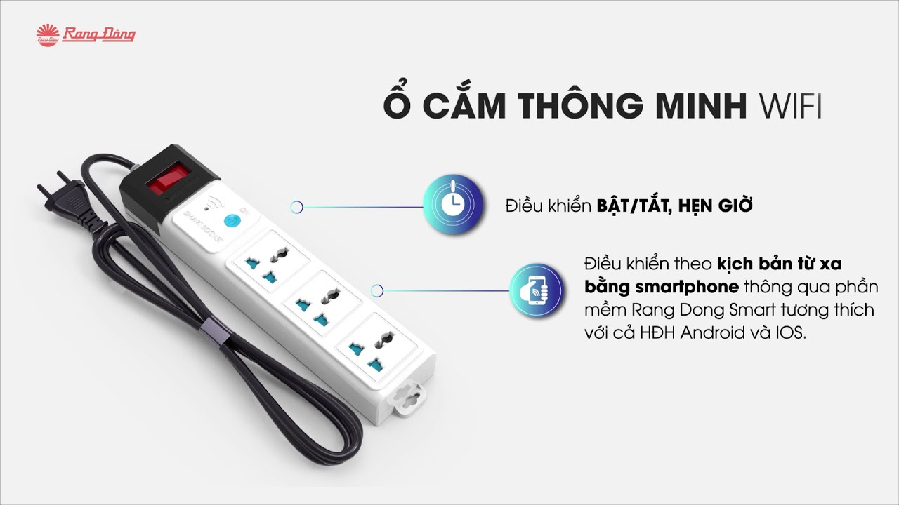 Ổ CẮM THÔNG MINH WIFI || Rạng Đông