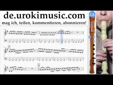 Blockflöte G. Lernen Pink - Just Give Me A Reason Teil#1 Blockflötenunterricht Noten Schule Lied