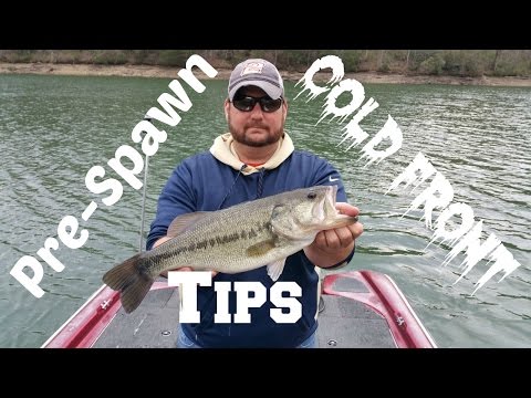 Watch Prespawn Cold Front Bass Fishing Video on