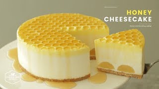 노오븐!🍯 허니 치즈케이크 만들기 : No-Bake Honey Cheesecake Recipe : はちみつレアチーズケーキ | Cooking tree