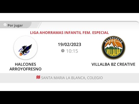 Infantil fem 09 HALCONES ARROYOFRESNO - VILLALBA BZ CREATIVE