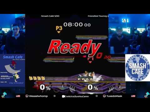 Smash Cafe 4 - Tuxedo Mask (Marth) vs WeaselWhomp (Fox) - Winners R2