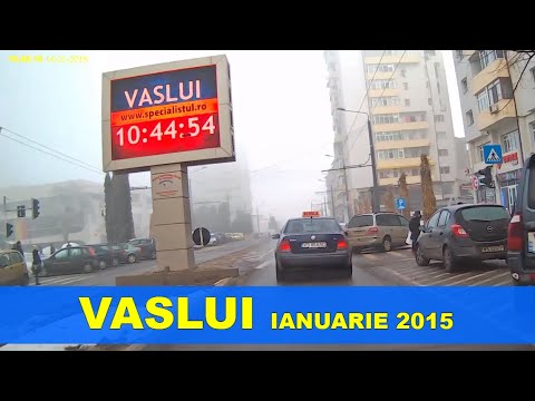 Orasul VASLUI ianuarie 2015 imagini video Full HD