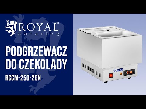 Video - Podgrzewacz do czekolady - 2 pojemniki GN 1/4