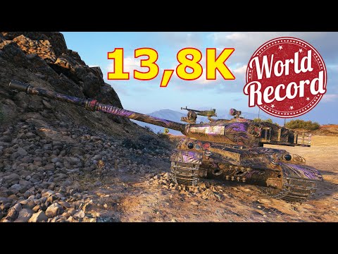 World of Tanks BZ-75 - 6 Kills 13,8K Damage | NEW WORLD RECORD !