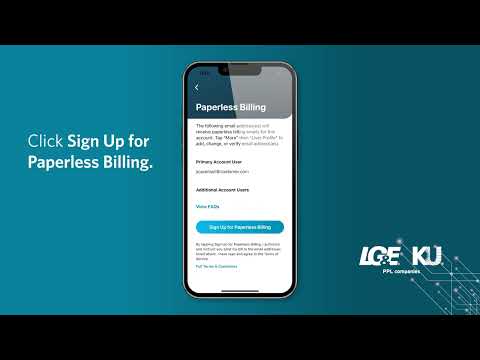 Sign up for paperless billing