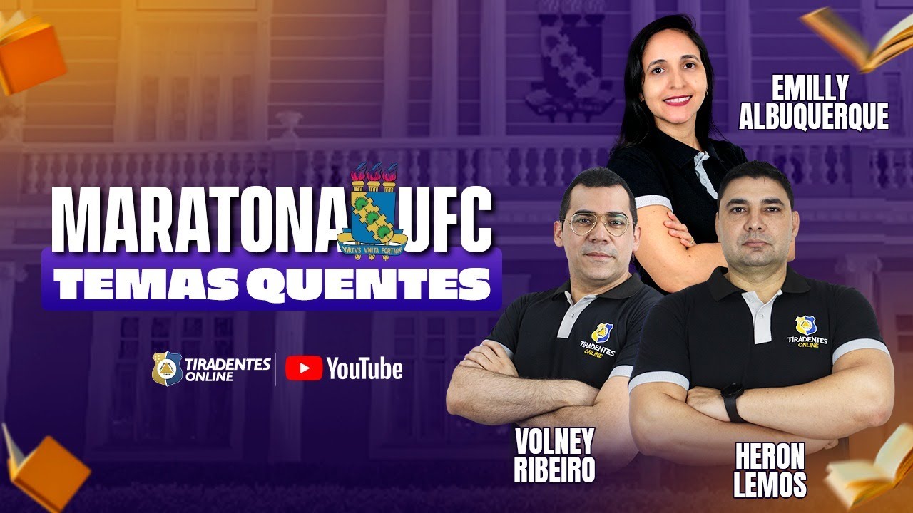 MARATONA UFC | TEMAS QUENTES | RESOLUÇÃO DE QUESTÕES FCPC | HERON, VOLNEY, EMILLY ALBUQUERQUE.