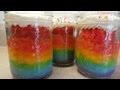 How to make rainbow cake in a jar -with yoyomax12 ...