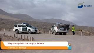 Llega una patera con droga a Famara