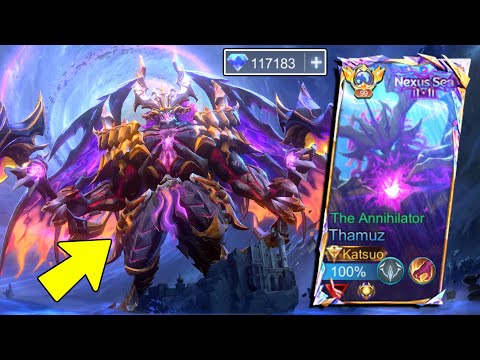 D*MN!! THAMUZ THE ANNIHILATOR 11.11 SKIN IS ACTUALLY BADASS!! 💀 (THE BEST 11.11 SKIN?) - MLBB