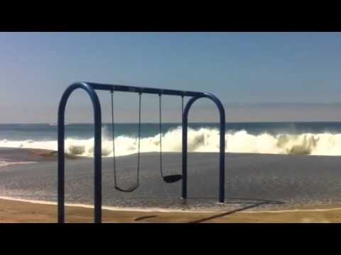 North Beach San Clemente high tide flood waves 09/07/2011