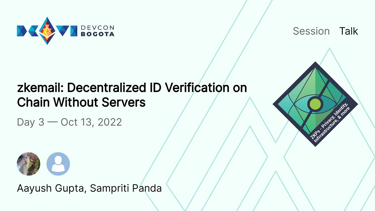 zkemail: Decentralized ID Verification on Chain Without Servers preview