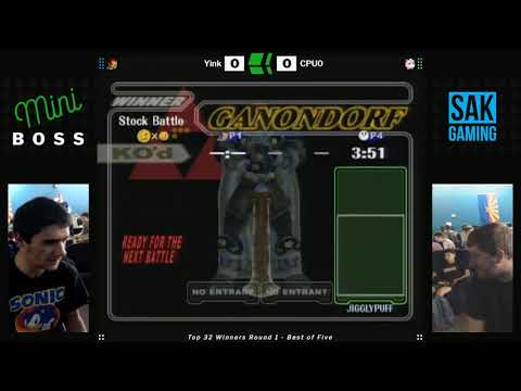 Mini Boss 5 SSBM Top 32 WR1 - Yink (Ganondorf) vs CPU0 (Jigglypuff)