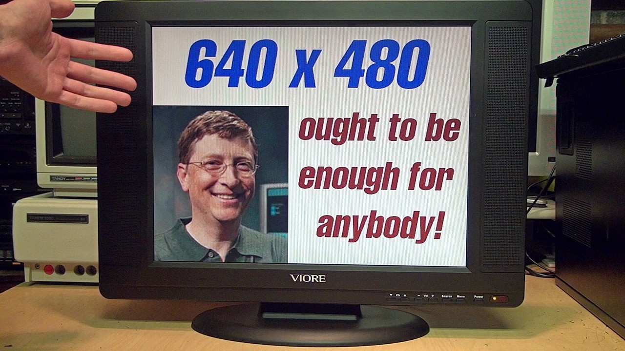 Is 640x480 all you need? - Viore 20" 4:3 LCD TV with VGA input