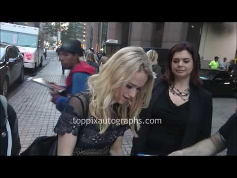Russell Tovey & Johanna Braddy - SIGNING AUTOGRAPHS while promoting in NYC