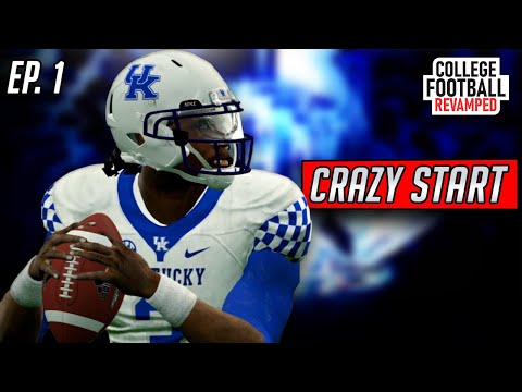 Crazy Start To A Dynasty | Kentucky NCAA Football 14 Revamped Dynasty | Ep. 1