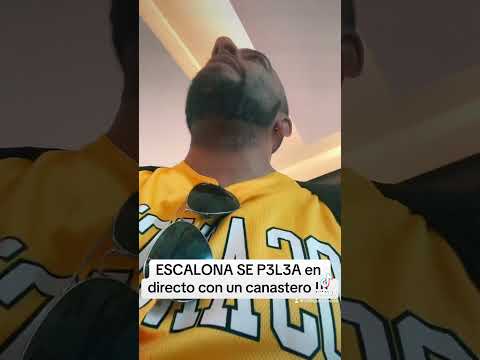 BORJA ESCALONA IS ATTACKED live. By a basket player.