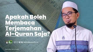 Download lagu [Tanya Jawab] Membaca Al-qur'an Hanya Terjemahannya,  Apakah Boleh? - Ustadz Adi Hidayat mp3