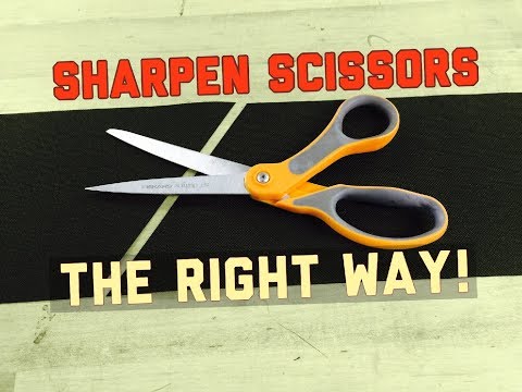 How To Sharpen Common Household Fiskars Scissors | EdgeProinc.com