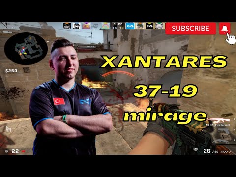 🔥XANTARES 37Kills (mirage) @ FACEIT ranked 2022.11.26 - CSGO POV