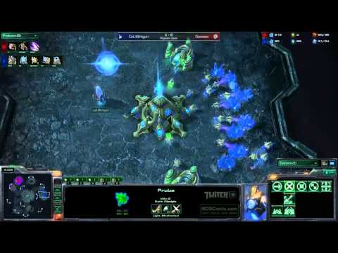 coL.Minigun(P) v Goswser(Z) - G2 - Xel'Naga Fortress - NA Playhem Daily 10.18.2011