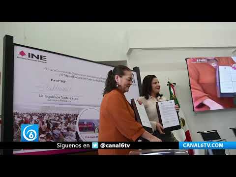 Video: INE y TEPJF firman convenio de colaboración para comicios del 2 de junio