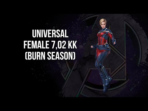 Captain Marvel Medusa Universal Female ABX 7,02 KK Burn Season/ Marvel Future Fight