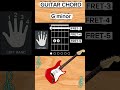 G Minor Chord On Guitar For Beginners ️ Youtubeshorts Guitar Guitarchords Music Shorts