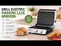 Sandwich maker și grătar electric, plăci ceramice, grill 180°, 2000W, PANINI-LUX