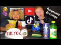 TIKTOK FOOD HACKS VS PREGNANCY CRAVINGS MUKBANG