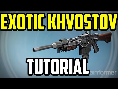 FULL TUTORIAL EXOTIC KHVOSTOV! ALL PART LOCATIONS! l Destiny Rise of Iron