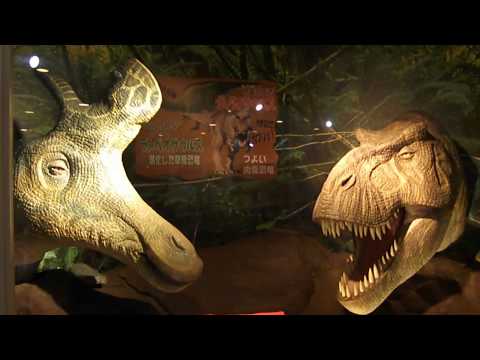 Robots Tyrannosaurus y Lambeosaurus en el Centro de Ciencias Juveniles de Takasaki2Robots Tyrannosaurus y Lambeosaurus en el Centro de Ciencias Juveniles de Takasaki