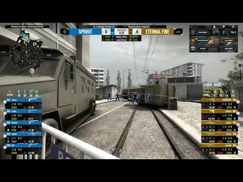 Sprout vs Eternal Fire – Map 2 Overpass - ESL Challenger Anaheim 2022: European Qualifier