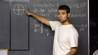 Solving a Trig Equation: cos(3x)=-1