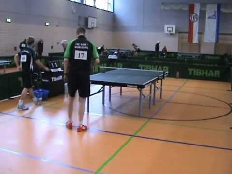 Tischtennis Bayerische Meistersch  2013 Altoetting Ziegler TSV Stein vs Foag Stativ 9