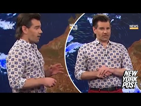 Australian TV weatherman suffers heartbreaking panic attack live on air
