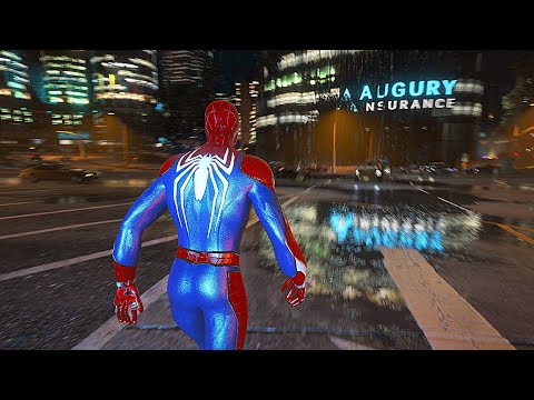 Spider Man Fighting Criminals and Beating Venom | GTA REALISTIC GRAPHICS 4K GAMEPLAY
