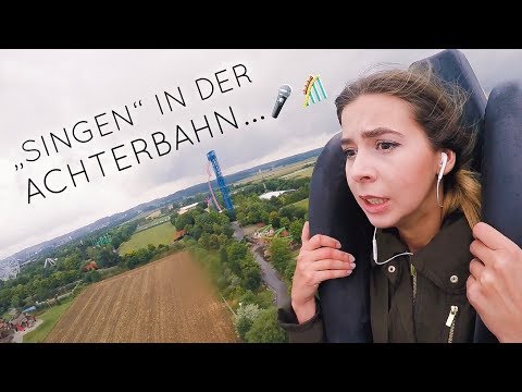 ich "singe" meinen Song in der Achterbahn...