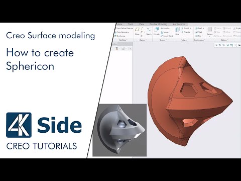 Sphericon - Creo Surface modeling