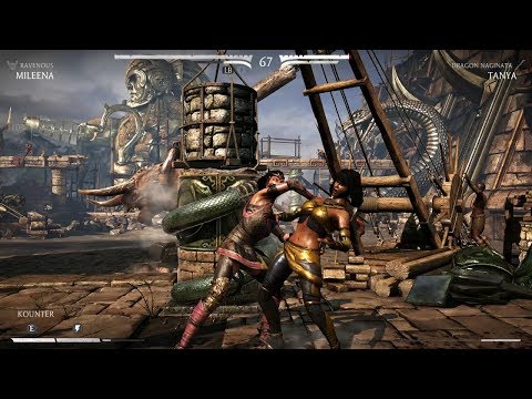 Mileena (Ravenous) vs Tanya (Dragon Naginata) Single Fight Hard Set 2