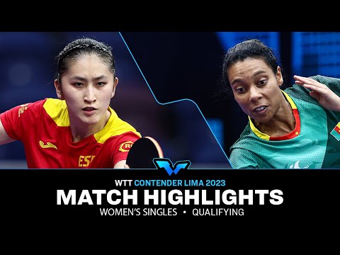 Sarah Hanffou vs Sofia Xuan Zhang | WS Qual | WTT Contender Lima 2023