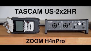 Video thumbnail for Tascam US-2x2HR vs Zoom H4n Pro - Technical Review by I am late