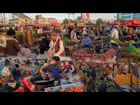 Breakfast in Kabul Arzan keemat | Morning routine of Kabul Afghanistan | Fresh fruit | Kabab | Rush