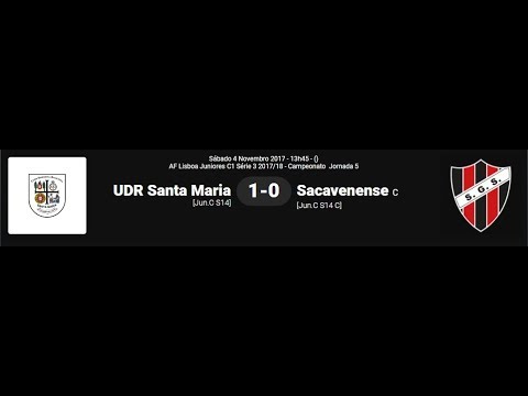 UDR Santa Maria - SG Sacavenense 2017/2018